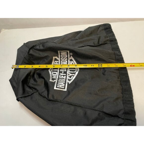 Harley Davidson Motorcycle helmet bag dust cover drawstring 18" x 14" black - Picture 6 of 7